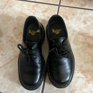 Dr. Martens Black Leather Oxford Shoes 1461 BEX